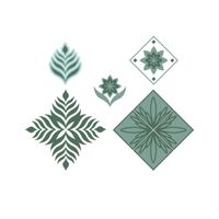 Sizzix Layered Clear Stamps Set 9PK - Geo Repeat by Lisa Jones 666144