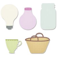 Sizzix Thinlits Die Set 9PK Floral Vessels