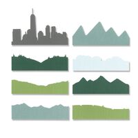 Sizzix Thinlits Dies 8PK Skyline Silhouettes
