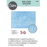 Sizzix 3-D Textured Impressions Embossing Folder Winter Village