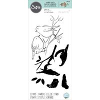 Sizzix Layered Clear Stamps Set 3PK Garden Birds