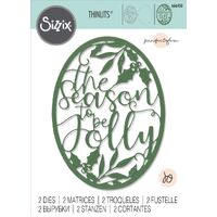 Sizzix Thinlits Die Set 2PK Jolly Season