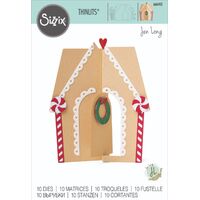 Sizzix Thinlits Die Set 10PK Gingerbread House