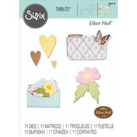 Sizzix Thinlits Die Set 11PK Envelope Folder and Flowers