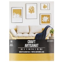 Colorbok 210gsm Smooth Cardstock 8.5”x11” 50 Pack Kraft