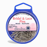 Pins Bridal & Lace Nickel Plated Brass 0.67mm x 25mm (300pcs) 