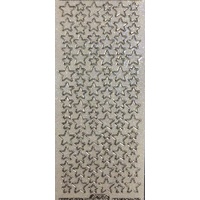 Starform Sticker Sheet 4 x 9 Inch Christmas Stars Gold