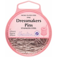 Pins Dressmaker Hardened & Tempered 380 Pins x 0.60mm x 25mm 25gm