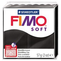 FIMO Soft Oven-Bake Modelling Clay 57g Black