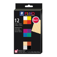 Fimo Professional Polymer Clay Basic Kit 12/Pkg