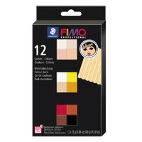 Fimo Professional Polymer Clay Doll Art Kit 12/Pkg