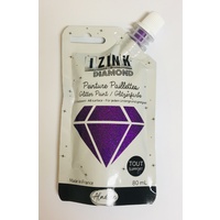 Izink Diamond Glitter Paint 80ml Violet
