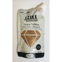 Izink Diamond Glitter Paint 80ml Dore Cuivre (Gold Copper)