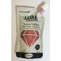 Izink Diamond Glitter Paint 80ml Corail (Coral)