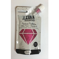 Izink Diamond Glitter Paint 80ml Rose Peche (Hot Pink)