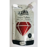Izink Diamond Glitter Paint 80ml Rouge (Red)