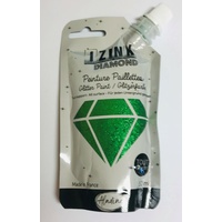 Izink Diamond Glitter Paint 80ml Vert Fronce (Dark Green)