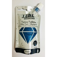 Izink Diamond Glitter Paint 80ml Bleu (Blue)