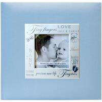 8.5x8.5 MBI Expressions Baby Blue Photo Album with Window