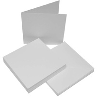 Craft UK Limited  25 White 8x8 inch Cards 300gsm and Envelopes