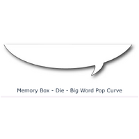 Memory Box Die - Big Word Pop Curve 99047