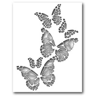 Memory Box Die Reverse Butterfly Collage 99145 