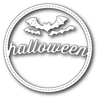 Memory Box Die Stitched Halloween Circle Frame 99280 