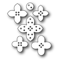 Memory Box Die Plush Flower Buttons 99412 
