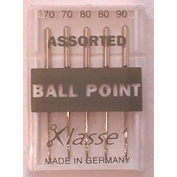 Klasse Ball Point Needles Assorted Sizes 70, 80, 90 