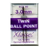 Klasse Ball Point Twin Needles 3.0mm Size 80/12 