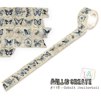AALL & Create Washi Tape - Cobalt Swallowtail