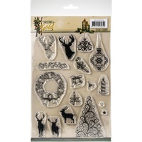 Amy Design Clear Stamps Christmas in Gold Images