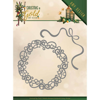 Amy Design Dies Christmas in Gold Christmas Wreath