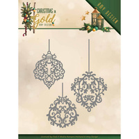 Amy Design Dies Christmas in Gold Golden Ornaments