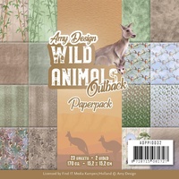 Amy Design Wild Animals Outback 6x6 Paper Pack ADPP10032