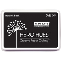 Hero Hues Dye Ink Pad India Ink Black 