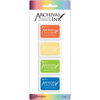 Archival Mini Ink Pad (Kit 3) 4 Colours