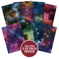 Hunkydory Crafts Adorable Scorable A4 Pattern Pack - Glistening Galaxies