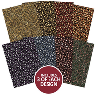 Hunkydory Crafts Adorable Scorable A4 Pattern Pack - Luxurious Leopard Prints