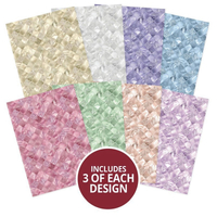 Hunkydory Crafts Adorable Scorable A4 Pattern Pack - Diamond Shimmer