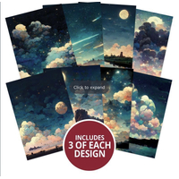 Hunkydory Crafts Adorable Scorable A4 Pattern Pack - Dreamy Nights