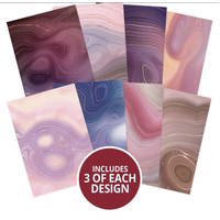 Hunkydory Crafts Adorable Scorable A4 Pattern Pack - Marbled Agate