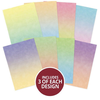 Hunkydory Crafts Adorable Scorable A4 Pattern Pack - Pastel Ombre