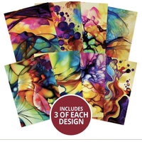 Hunkydory Crafts Adorable Scorable A4 Pattern Pack - Rainbow Inks