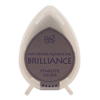 Memento Ink Pad Dew Drop Brilliance Starlite Silver