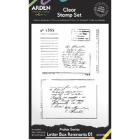 Arden Creative Clear Stamp Set - Hidden Creek - Letter Box Remnants 01