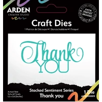 Arden Creative Craft Dies - Sentiment Series - Stacked Thank You