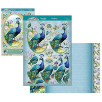 Hunkydory Crafts Beautiful Birds Deco-Large Set - Proud Peacock