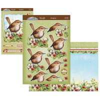 Hunkydory Crafts Beautiful Birds Deco-Large Set - Wee Wren