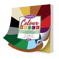 Hunkydory Crafts Colour Block Paper Pad - Classic Christmas - Matt